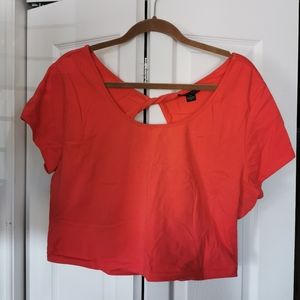 Forever 21 Orange Crop Top